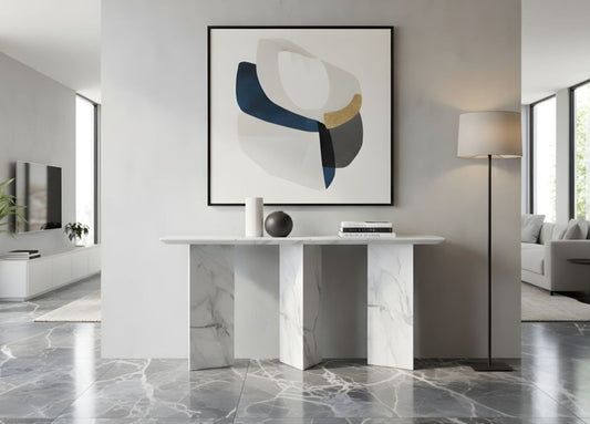 Selva Calacatta Marble Console
