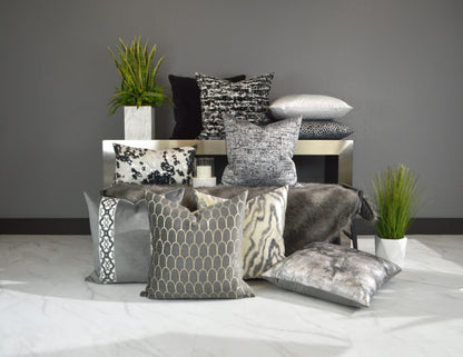 D.V. Kap Waves-Charcoal Pillow