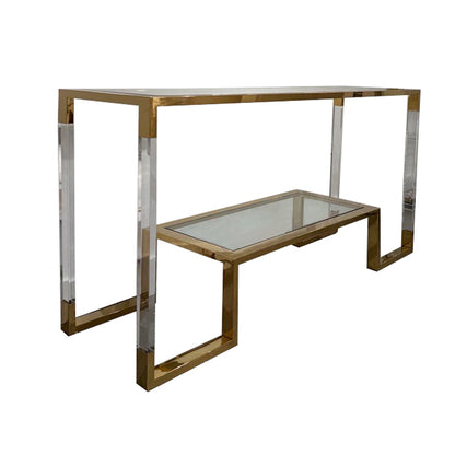 Hex Acrylic Console Table