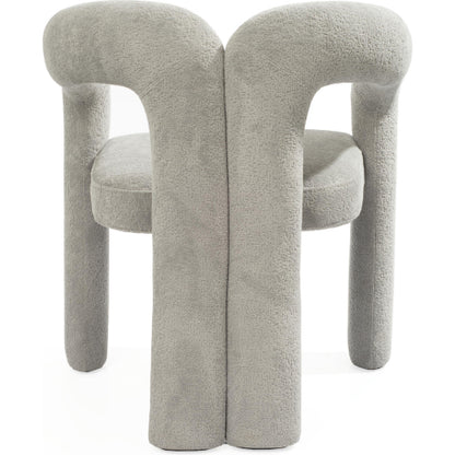 Mirage Grey Boucle Dining Armchair Set of 2