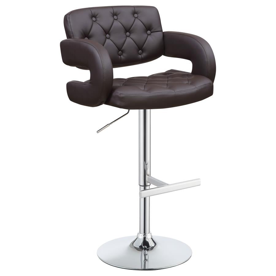 Balister Brown Adjustable Barstool Set of 2