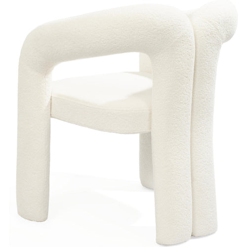 Mirage White Boucle Dining Armchair Set of 2