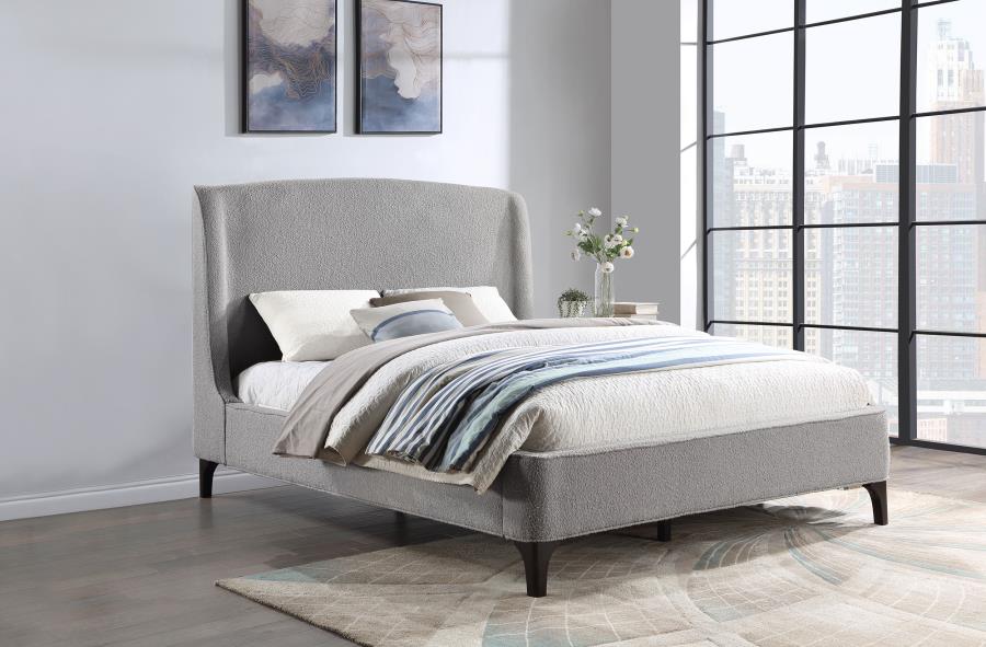 Manley Wingback Upholstered Bed