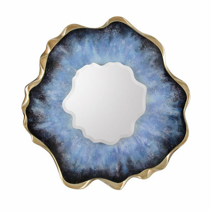 John Richard Drill Mirror Blue Agate