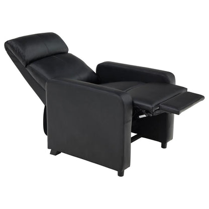 Push Back Black Recliner
