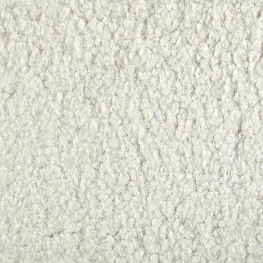 Ivory Upholstered Barrel Back Accent Chair