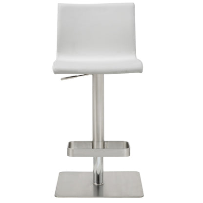 Hester White Adjustable Barstool Set of 2