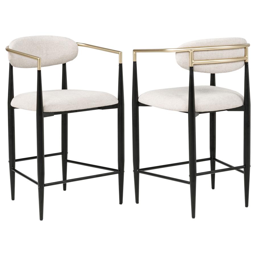 Taylor Fabric Upholstered Counter / Barstool Set of 2