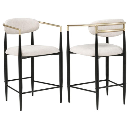 Taylor Fabric Upholstered Counter / Barstool Set of 2