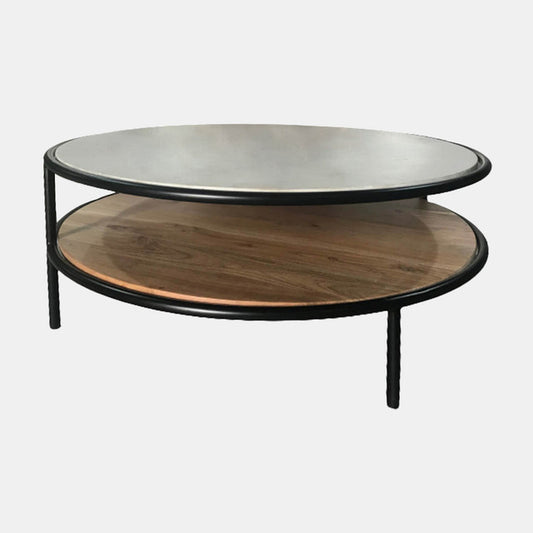 Marble & Wood Coffee Table