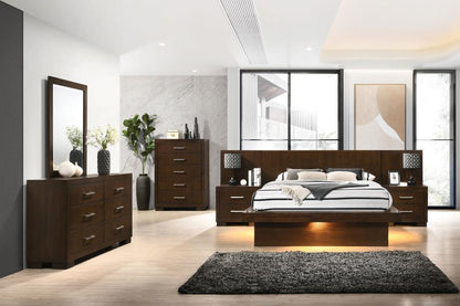 Led Panel Cappuccino Bed