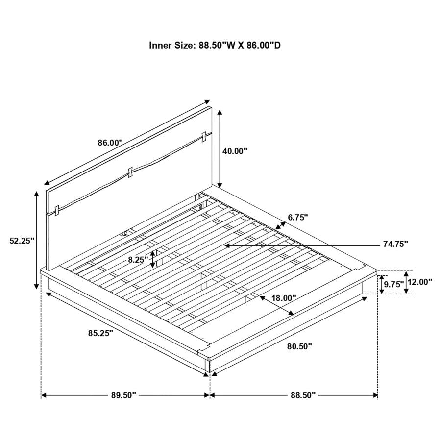 Canter Walnut Bed