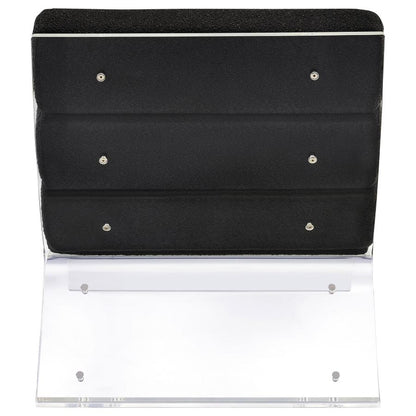 Acrylic & Black Upholstered Accent Chair