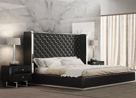 Arego King Bed Black
