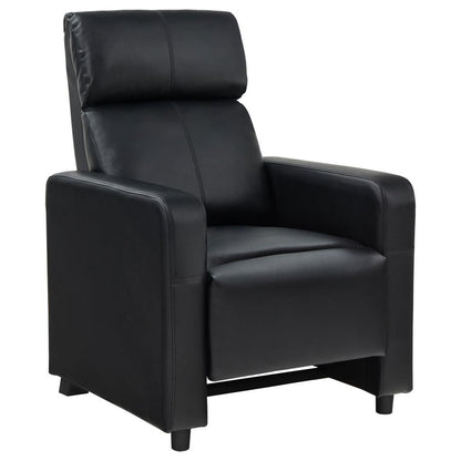 Push Back Black Recliner