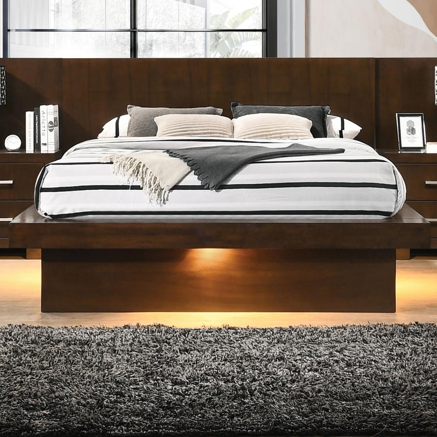 Led Panel Cappuccino Bed