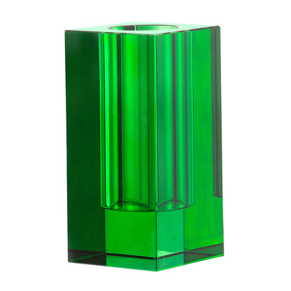 Medium Green Rectangular Vase
