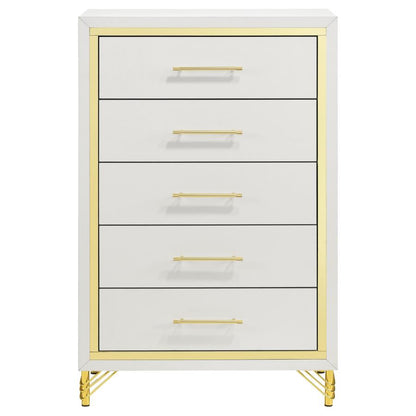 Liccelle White & Gold Chest