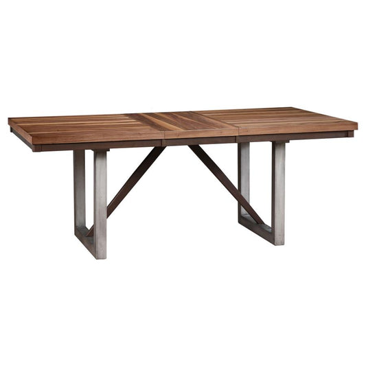 Natural Walnut Extension Dining Table