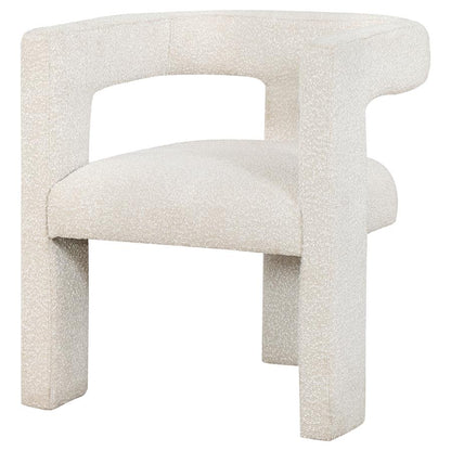 Cream Boucle Upholstered Chair
