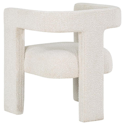 Cream Boucle Upholstered Chair