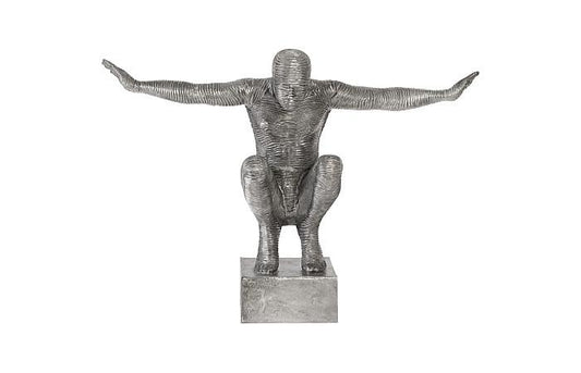 Outstretched Arms Sculpture, Aluminum, Large