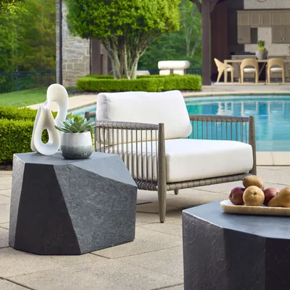 Outdoor/Indoor Side Table, Slate