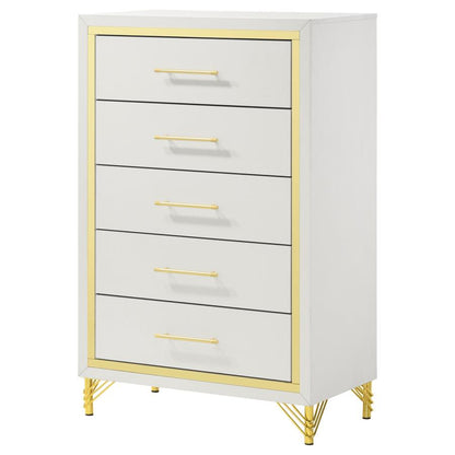 Liccelle White & Gold Chest