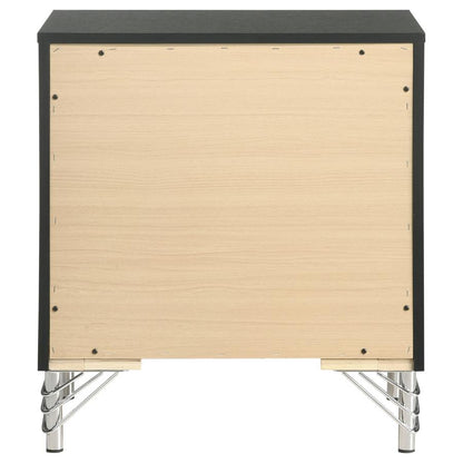 Licelle Black & Silver Nightstand