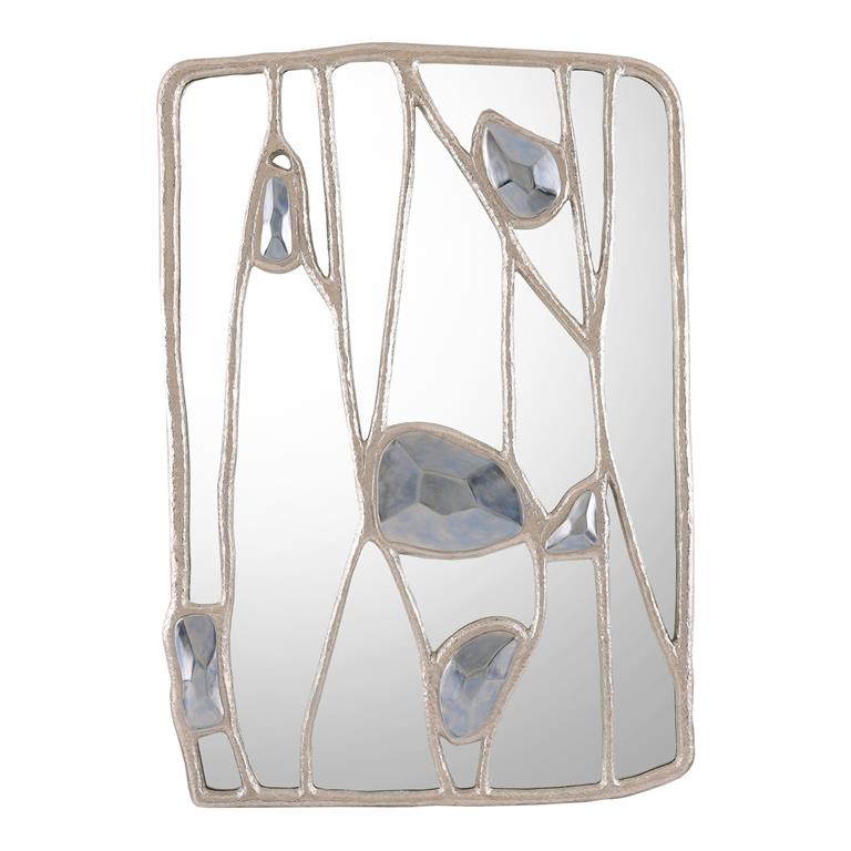 Embellished Branches Mirror Silver