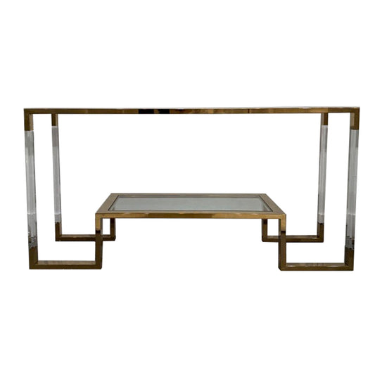 Hex Acrylic Console Table