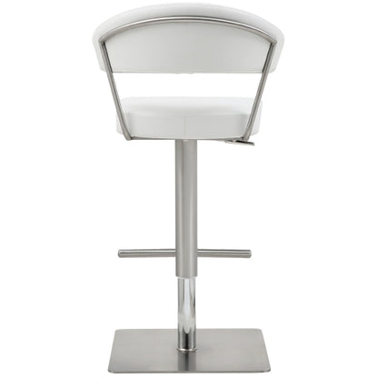 Valencia White Adjustable Barstool Set of 2