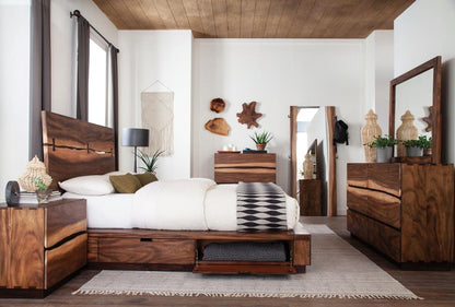 Canter Walnut Storage bed