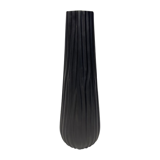 Metal 19"H Jesson Medium Black Vase