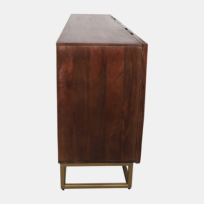 Brown Wood Console Cabinet