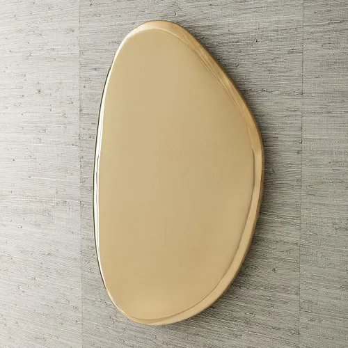 Gold Jelly Bean Wall Sculpture Large