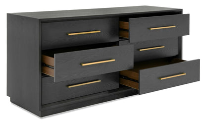 Manhattan Grey and Gold Dresser