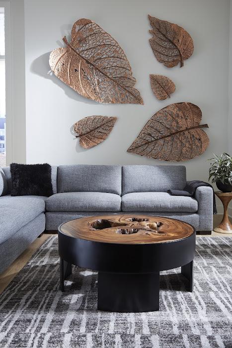 Birch Leaf Wall Art, Copper