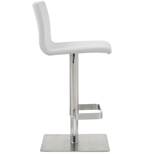 Hester White Adjustable Barstool Set of 2