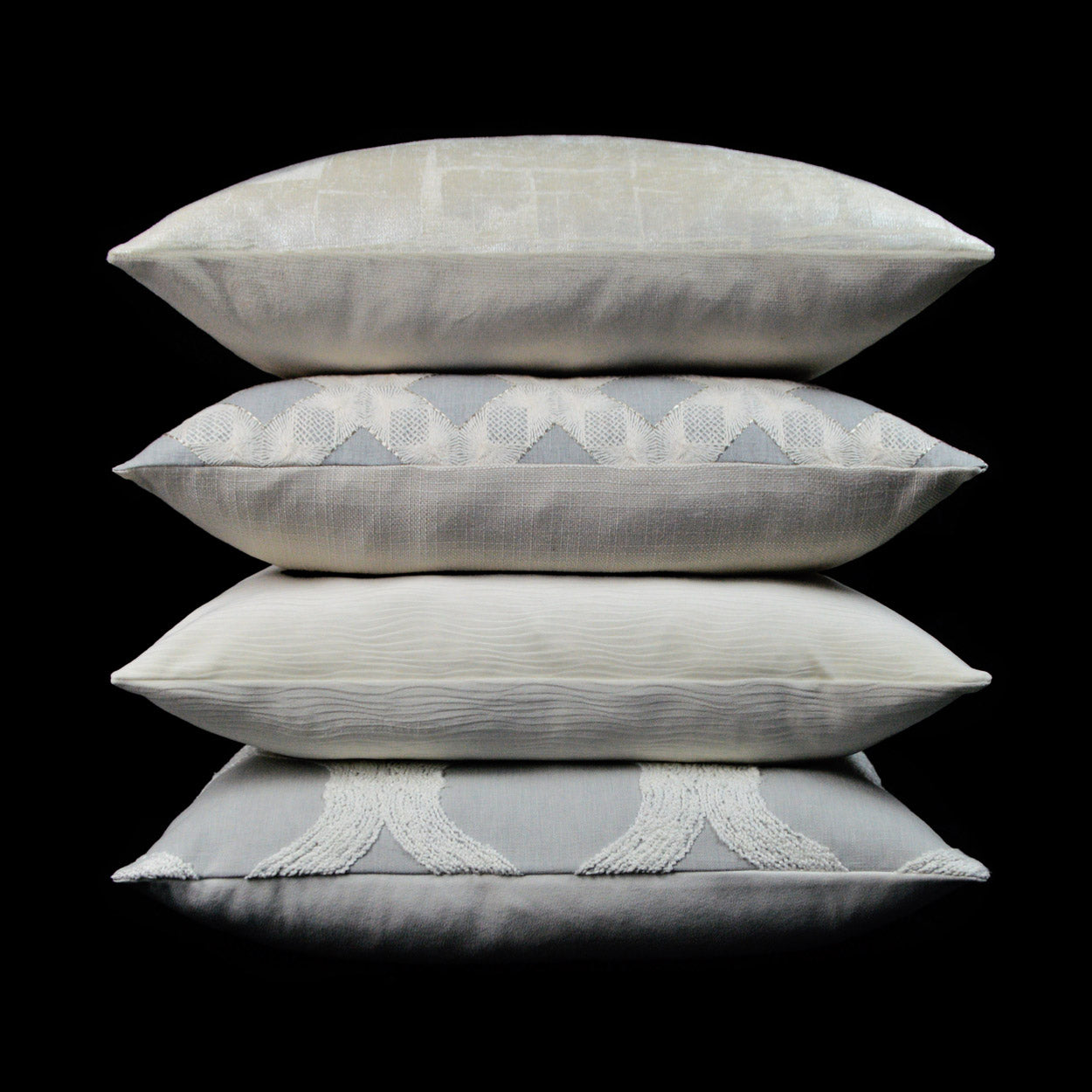 D.V. Kap Glam-Silver Pillow