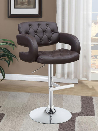 Balister Brown Adjustable Barstool Set of 2