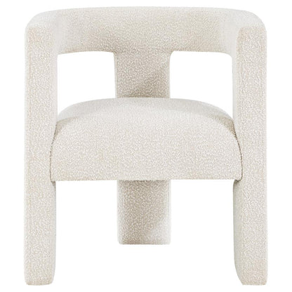 Cream Boucle Upholstered Chair