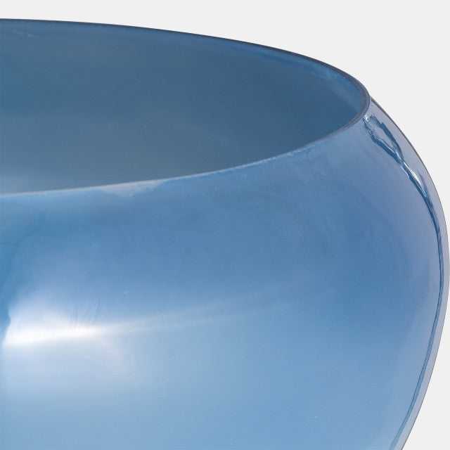 Glass, Set of 2 10/14" Decorative Bowls, Blue
