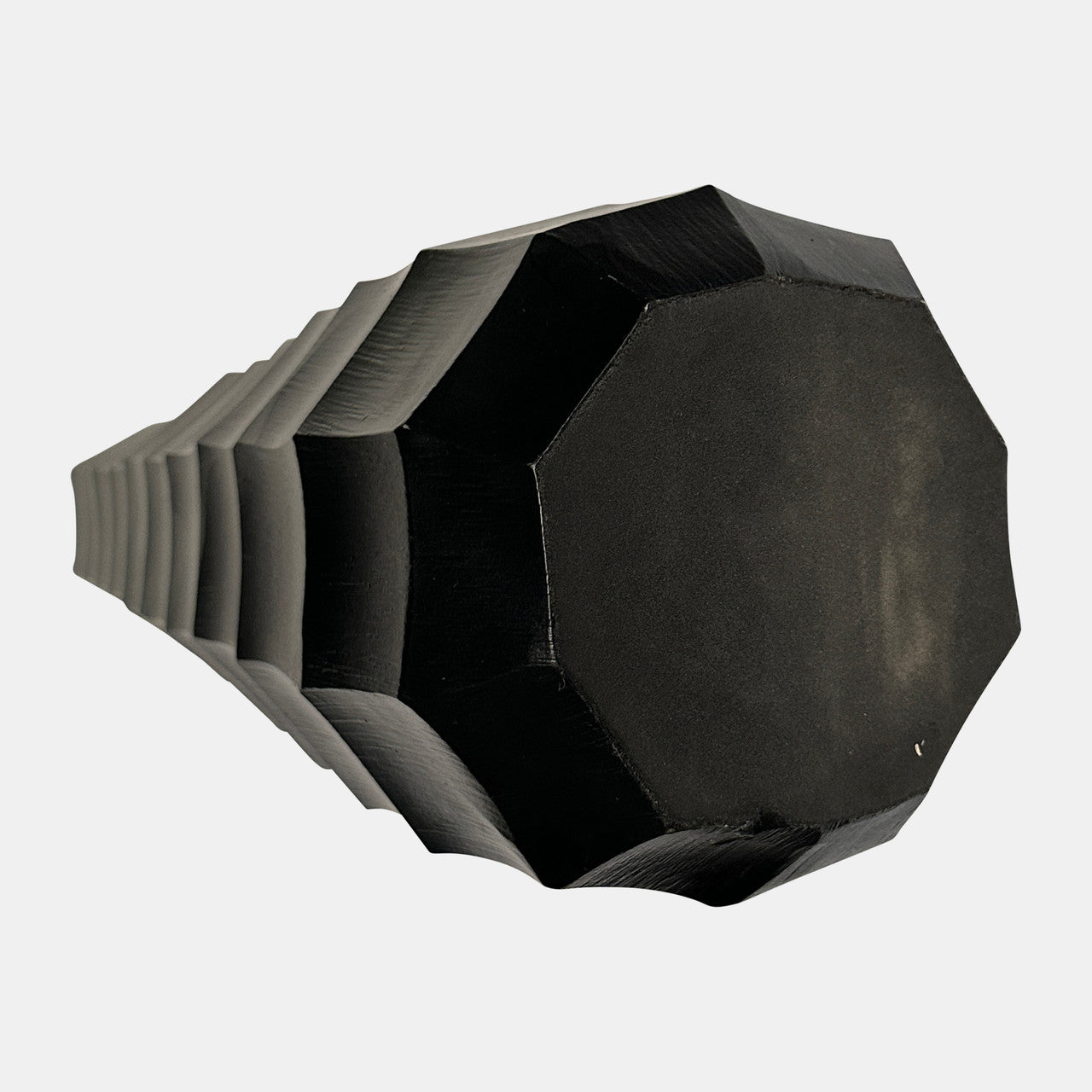 23"H Terini Medium Metal Vase Black
