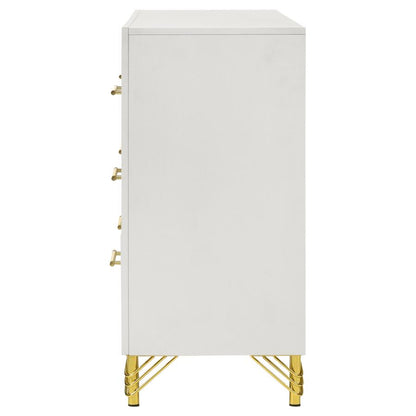 Licelle White & Gold Dresser