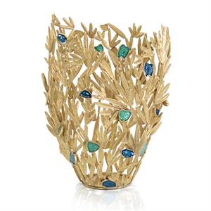 Embellished Frond Vase